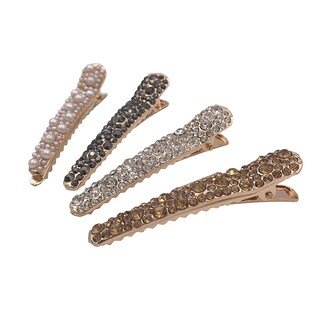 Foto 5 | Foto 5 | Pinzas Para El Cabello Huoguo 4 Tono Dorado Con Diamantes De Imitación Y Perlas De Cristal - Venta Internacional.