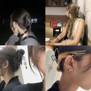 Foto 3 | Foto 3 | Pinzas Para El Cabello Huoguo Lindas Tijeras Con Diamantes De Imitación - Venta Internacional.