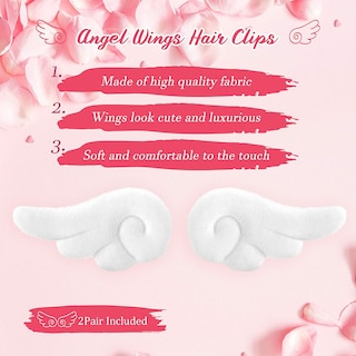 Foto 3 | Foto 3 | Accesorios Para El Cabello Huoguo Pinzas Para El Cabello Con Alas De Ángel Y Mariposa - Venta Internacional.