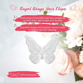 Foto 4 | Foto 4 | Accesorios Para El Cabello Huoguo Pinzas Para El Cabello Con Alas De Ángel Y Mariposa - Venta Internacional.