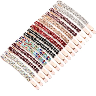 Foto 1 | Foto 1 | Horquillas Para El Pelo Huoguo Ym0058 Con Cristales De Imitación Doble Hilera - Venta Internacional.