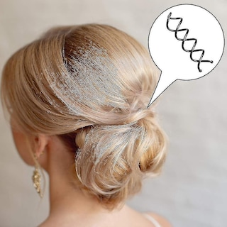 Foto 4 | Foto 4 | Horquillas Para El Cabello Huoguo Espirales Antiarañazos Con Puntas Redondas 100 Unidades Negra - Venta Internacional.