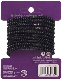 Foto 5 | Foto 5 | Corbata Para El Pelo Goody, Antideslizante, Negra, 4 Mm, Para Cabello Mediano, 10 Unidades - Venta Internacional.