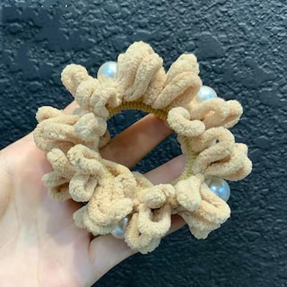 Foto 2 | Foto 2 | Cintas Para El Pelo Gomas Para El Pelo Perlas Intestino Peluche A La Moda Huoguo - Venta Internacional.