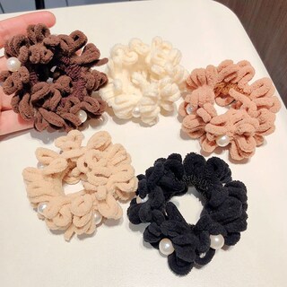 Foto 3 | Foto 3 | Cintas Para El Pelo Gomas Para El Pelo Perlas Intestino Peluche A La Moda Huoguo - Venta Internacional.