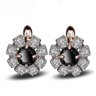 Foto 1 | Foto 1 | Pendientes Huoguo Flower Crystal Jewelry Para Regalo De Cumpleaños - Venta Internacional.