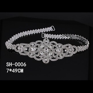 Foto 3 | Foto 3 | Cinturón De Novia Huoguo Con Diamantes De Imitación Para Vestido De Novia - Venta Internacional.