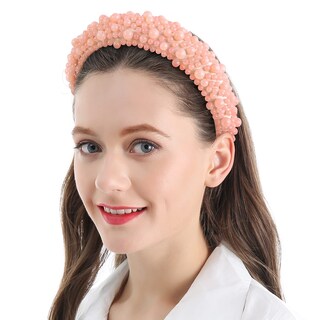 Foto 1 | Foto 1 | Diadema Huoguo Diadema Con Cuentas De Perlas  4 Acolchadas Y Cómodas - Venta Internacional.