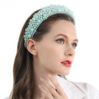 Foto 4 | Foto 4 | Diadema Huoguo Diadema Con Cuentas De Perlas  4 Acolchadas Y Cómodas - Venta Internacional.