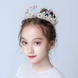 Foto 2 | Foto 2 | Princess Tiaras Huoguo Corona Con Forma De Mariposa Para Niñas De 4 A 10 Años - Venta Internacional.