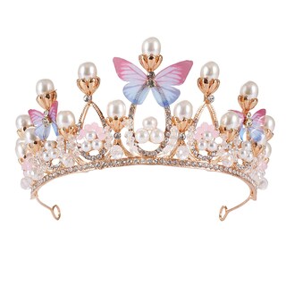 Foto 3 | Foto 3 | Princess Tiaras Huoguo Corona Con Forma De Mariposa Para Niñas De 4 A 10 Años - Venta Internacional.