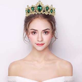 Foto 3 | Foto 3 | Tiara Con Forma De Corona Nupcial Huoguo Lujosa Con Diamantes De Imitación De Cristal - Venta Internacional.