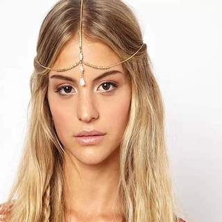 Foto 5 | Foto 5 | Tocados De Boda Huoguo Boho Boho De Cristal Dorado - Venta Internacional.