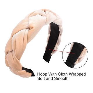 Foto 4 | Foto 4 | Diademas Huoguo Para Mujer  Diademas De Terciopelo Trenzado  4 Unidades - Venta Internacional.