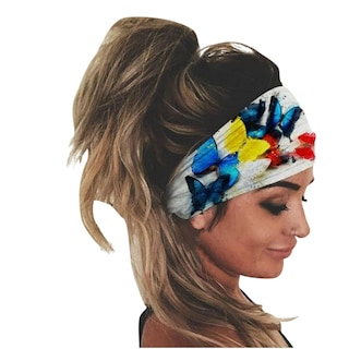 Foto 1 | Foto 1 | Diadema Huoguo Sport De Secado Rápido Con Estampado De Mariposas - Venta Internacional.