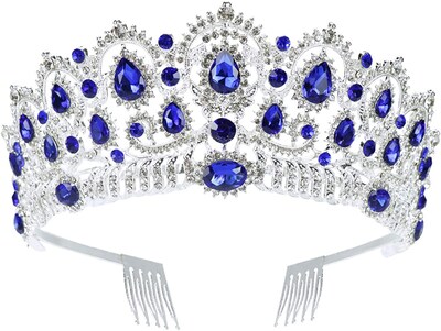 Foto 4 | Foto 4 | Tiara Con Forma De Corona Nupcial Huoguo Lujosa Con Diamantes De Imitación De Cristal - Venta Internacional.