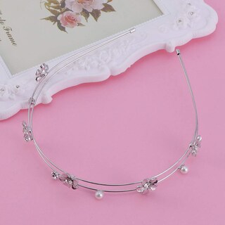 Foto 3 | Foto 3 | Diadema Huoguo Con Forma De Flor De Cristal Con Diamantes De Imitación  Doble Capa  Metal - Venta Internacional.