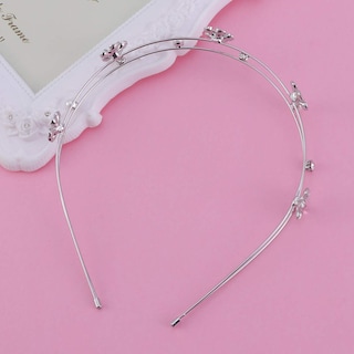 Foto 5 | Foto 5 | Diadema Huoguo Con Forma De Flor De Cristal Con Diamantes De Imitación  Doble Capa  Metal - Venta Internacional.