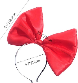 Foto 3 | Foto 3 | Diadema De Aro Para El Pelo Accesorio Para Disfraz Lazo Enorme Para Mujer - Venta Internacional.