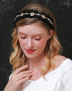 Foto 4 | Foto 4 | Diadema Huoguo Baroque Luxury Vintage Black Strass - Venta Internacional.