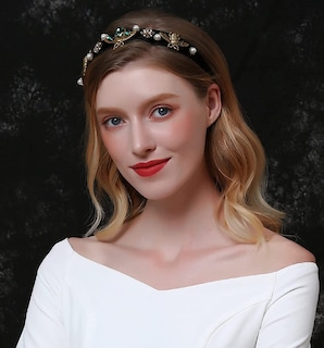 Foto 1 | Foto 1 | Diademas Huoguo Rhinestone Con Terciopelo Acolchadas Para Mujer - Venta Internacional.