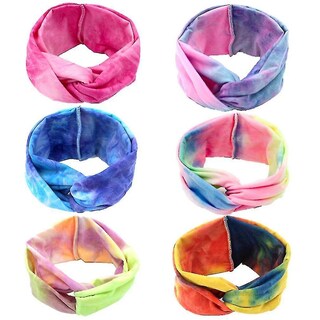 Foto 1 | Foto 1 | Diademas Huoguo Tie Dye  Ancha  Yoga Y Deportes  6 Unidades - Venta Internacional.