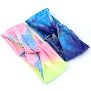 Foto 2 | Foto 2 | Diademas Huoguo Tie Dye  Ancha  Yoga Y Deportes  6 Unidades - Venta Internacional.