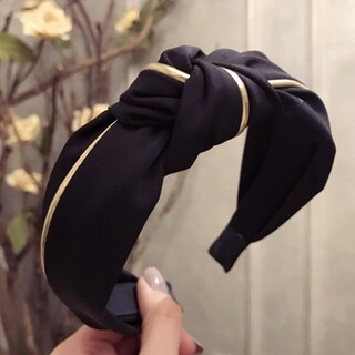 Foto 3 | Foto 3 | Diadema Huoguo Lazo De Terciopelo Nudo Corbata Cruzada Moda Mujer - Venta Internacional.