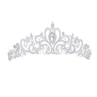 Foto 4 | Foto 4 | Tiara De Boda Huoguo Con Cristales De Strass Para Novia Y Princesa - Venta Internacional.