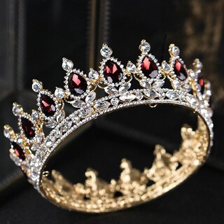 Foto 2 | Foto 2 | Diadema Huoguo Crown Full Diamond Purple Red Water Drops - Venta Internacional.