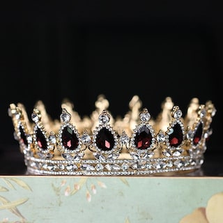 Foto 3 | Foto 3 | Diadema Huoguo Crown Full Diamond Purple Red Water Drops - Venta Internacional.