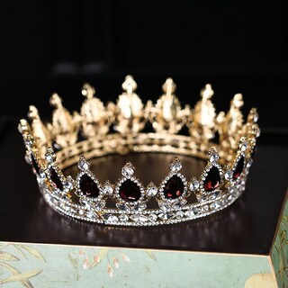 Foto 4 | Foto 4 | Diadema Huoguo Crown Full Diamond Purple Red Water Drops - Venta Internacional.