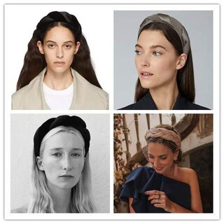 Foto 3 | Foto 3 | Diademas Huoguo De Terciopelo Ancho Trenzado Para Mujer 4 Piezas - Venta Internacional.