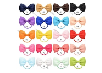Foto 2 | Foto 2 | Ligas Xtellar Para Cabello Con Moños Para Niñas, 20 Colores