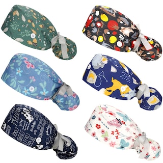 Foto 1 | Foto 1 | Gorros De Lactancia Scrub Caps Honoson Para Mujer Con Botones, 6 Unidades - Venta Internacional.