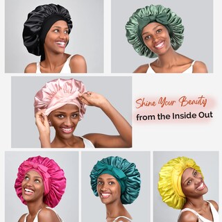 Foto 5 | Foto 5 | Gorro De Satén Yanibest Gorro De Seda Para Mujeres Que Duermen - Venta Internacional.