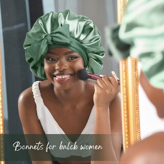 Foto 3 | Foto 3 | Gorro De Satén Yanibest Para Dormir Con Forro De Seda Para Mujer - Venta Internacional.