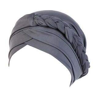 Foto 1 | Foto 1 | Gorro Huoguo Para Mujer Trenzado Liso Indio Con Volantes Con Volantes Quimio - Venta Internacional.