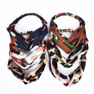 Foto 1 | Foto 1 | Turbante Elástico Huoguo Boho Leopard Twist Knot - Venta Internacional.
