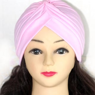 Foto 2 | Foto 2 | Gorro De Satén Grande Con Turbante Beauty Para Mujer Huoguo - Venta Internacional.