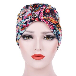 Foto 2 | Foto 2 | Gorro Con Turbante Huoguo India Musulmán Floral De Algodón Para Mujer - Venta Internacional.
