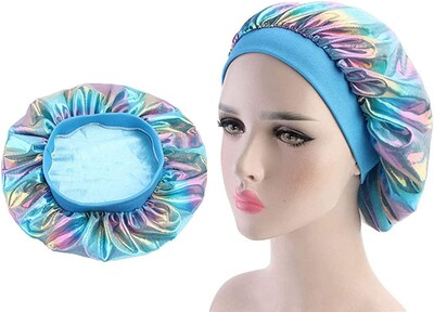 Foto 4 | Foto 4 | Gorros Sleep Cap Huoguo Con Purpurina Con Láser Turbante Sedoso Y Quimio - Venta Internacional.