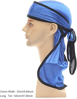 Foto 1 | Foto 1 | Durag Huoguo Silky Para Hombre Y Mujer 360 Waves Par Bicolor - Venta Internacional.