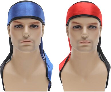 Foto 3 | Foto 3 | Durag Huoguo Silky Para Hombre Y Mujer 360 Waves Par Bicolor - Venta Internacional.