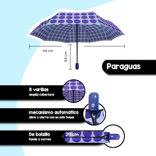 Foto 2 | Foto 2 | Paraguas Importadora La Merced color Azul