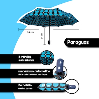 Foto 2 | Foto 2 | Paraguas Importadora La Merced color Azul