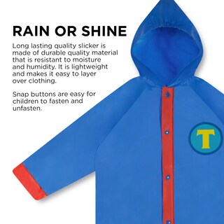 Foto 6 | Foto 6 | Set De Ropa Impermeable Mattel Thomas Para Niños Con Paraguas Y Poncho, 4-5 Años, Azul - Venta Internacional.