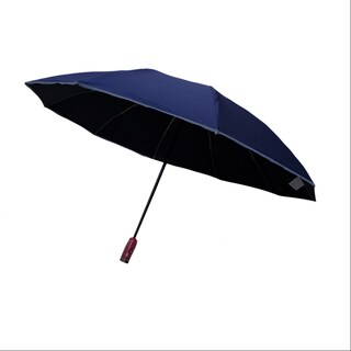 Foto 1 | Foto 1 | Sombrilla Automática Con Protección Uv Y Tela Impermeable De 9 Varillas Azul