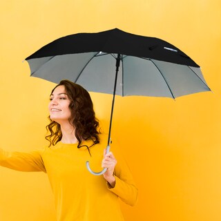 Foto 6 | Foto 6 | Paraguas Tipo Bastón Filtro Uv 8 Varillas Reforzado Semiautomático Color Negro