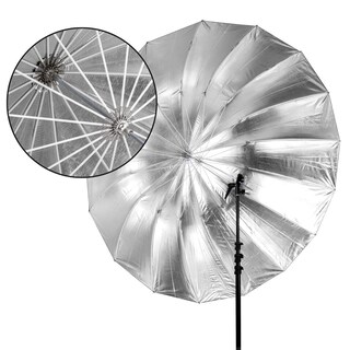 Foto 5 | Foto 5 | Umbrella Glow Easy Lock Xl De Fibra De Vidrio Plateada Profunda, 165 Cm - Venta Internacional.